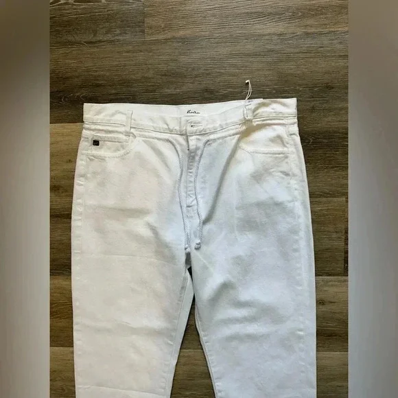 Kancan women’s Queens Ultra High Rise Slouch Fit White Drawstring Jeans size 30 - Picture 5 of 15
